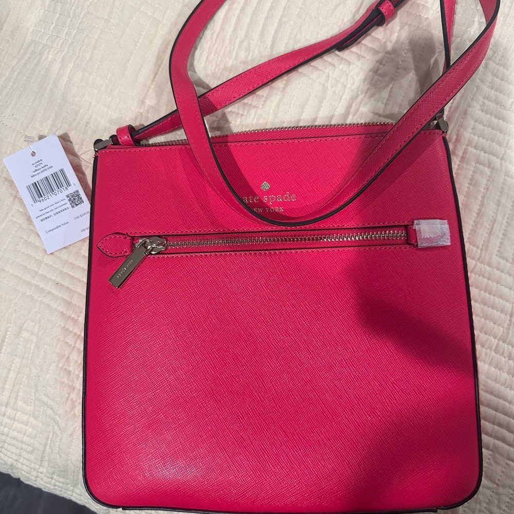 Kate Spade Sadie north south crossbody purse bikini pink, NWT never used.